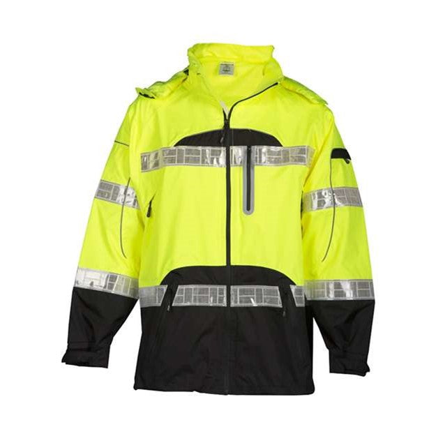 Kishigo - Mens Rwj106-107 Premium Black Series Rainwear Jacket — Lime