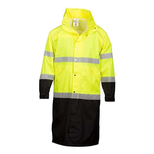 Kishigo - Mens Rwj108-109 Premium Brilliant Series Long Rain Coat — Lime