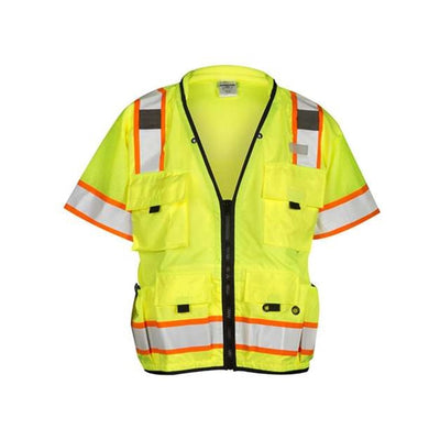 Kishigo - Mens S5010-5011 Professional Surveyors Vest — Lime