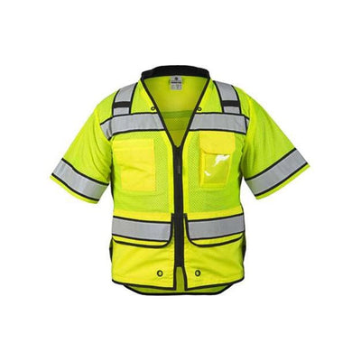 Kishigo - Mens S5014-5015 High Performance Surveyors Vest — Lime
