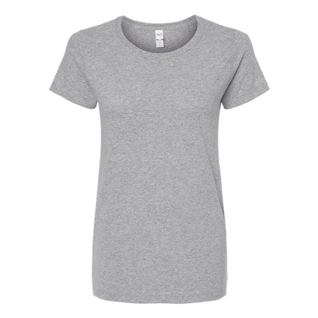 M&O - Womens 4810 Gold Soft Touch T-Shirt — Athletic Grey