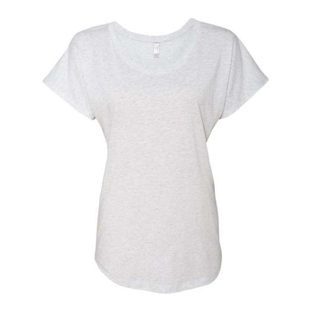 Next Level - Womens 6760 Triblend Short Sleeve Dolman — Heather White
