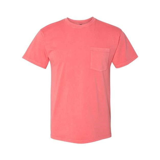 Next Level - Mens 7415 Inspired Dye Short Sleeve Pocket Crew — Guava
