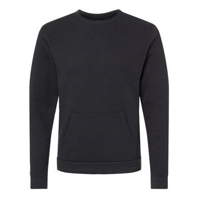 Next Level - Mens 9001 Unisex Santa Cruz Pocket Sweatshirt — Black