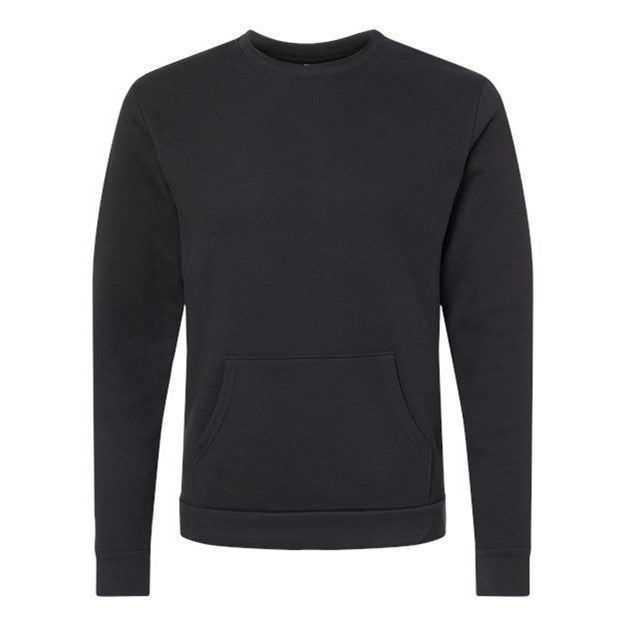 Next Level - Mens 9001 Unisex Santa Cruz Pocket Sweatshirt — Black