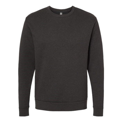 Next Level - Mens 9002 Unisex Malibu Sweatshirt — Heather Black