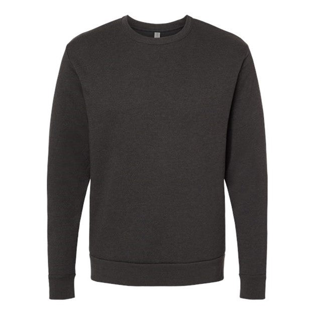 Next Level - Mens 9002 Unisex Malibu Sweatshirt — Heather Black