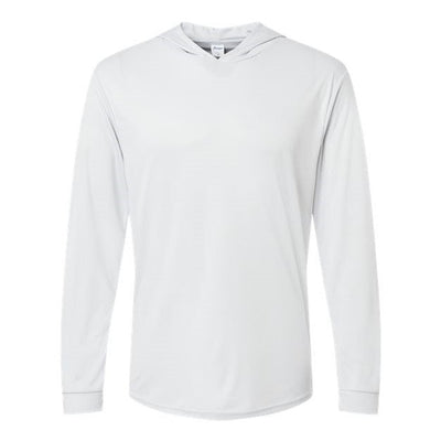 Paragon - Mens 220 Bahama Performance Hooded Long Sleeve T-Shirt — Aluminum