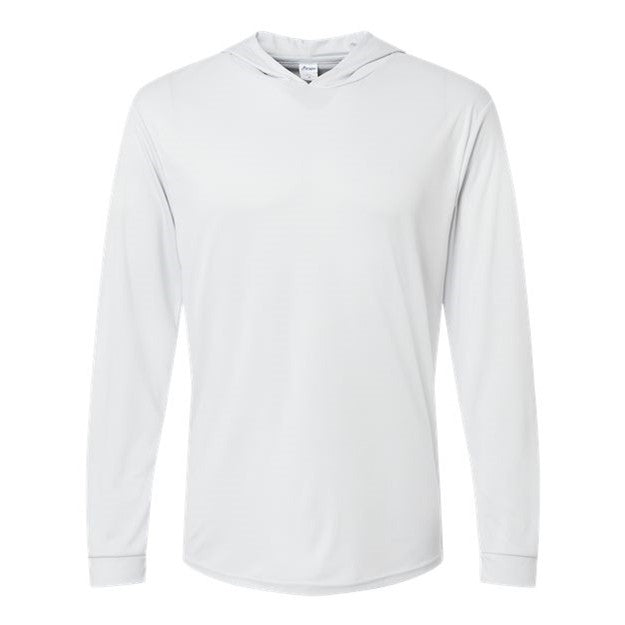 Paragon - Mens 220 Bahama Performance Hooded Long Sleeve T-Shirt — Aluminum