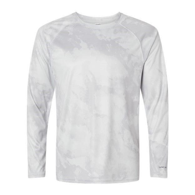 Paragon - Mens 228 Cabo Camo Performance Long Sleeve T-Shirt — Aluminum