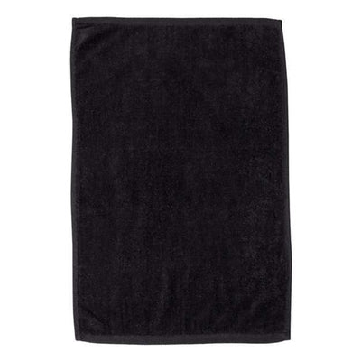 Q-Tees - Mens T200 Hemmed Hand Towel — Black