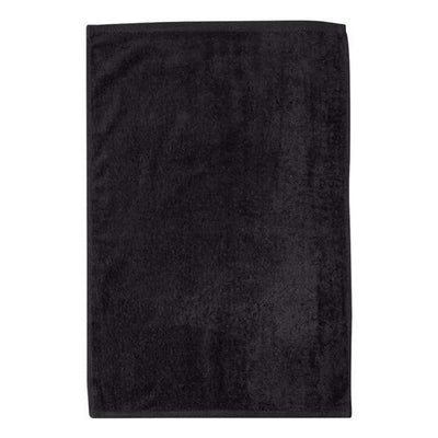 Q-Tees - Mens T300 Deluxe Hemmed Hand Towel — Black