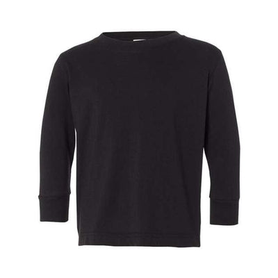 Rabbit Skins - Infants 3302 Long Sleeve Fine Jersey Tee — Black