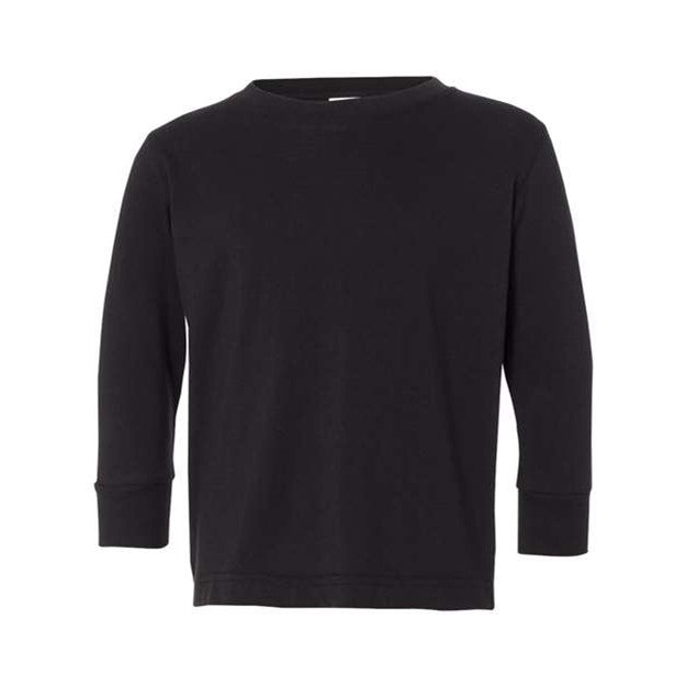 Rabbit Skins - Infants 3302 Long Sleeve Fine Jersey Tee — Black