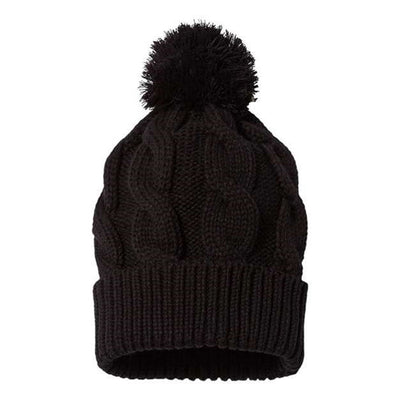 Richardson - Mens 141R Chunk Twist Cuffed Beanie — Black