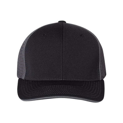 Richardson - Mens 172 Fitted Pulse Sportmesh With R-Flex Cap — Black/Charcoal Split