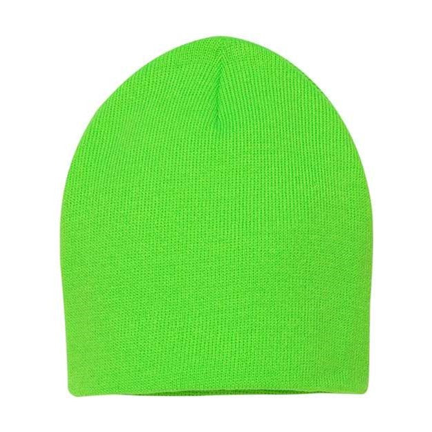 Sportsman - Mens Sp08 8" Knit Beanie — Neon Green