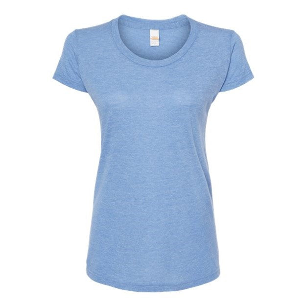 Tultex - Womens 253 Slim Fit Tri-Blend T-Shirt — Athletic Blue Tri Blend