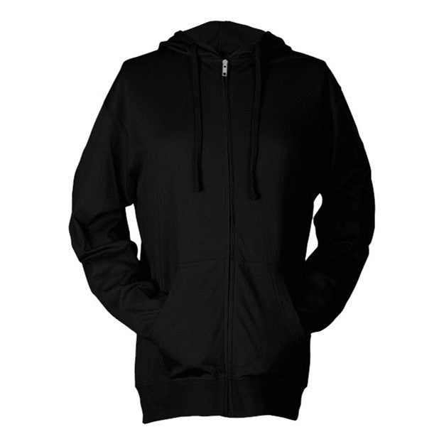 Tultex - Mens 260 Unisex Beach Hooded Sweatshirt — Black