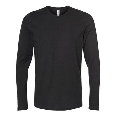 Tultex - Mens 591 Unisex Premium Cotton Long Sleeve T-Shirt — Black