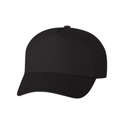 Valucap - Mens 8869 Five-Panel Twill Cap — Black