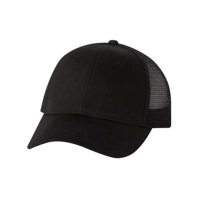 Valucap - Mens Vc400 Mesh-Back Trucker Cap — Black