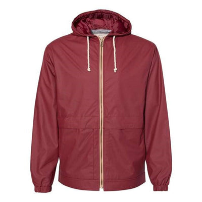Weatherproof - Mens 193910 Vintage Hooded Rain Jacket — Biking Red