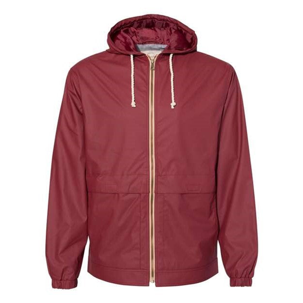 Weatherproof - Mens 193910 Vintage Hooded Rain Jacket — Biking Red