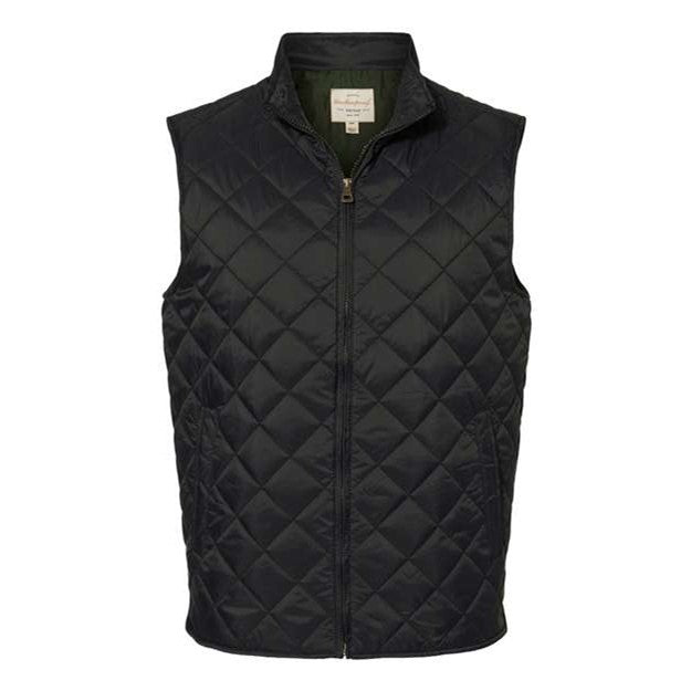 Weatherproof - Mens 207359 Vintage Diamond Quilted Vest — Black