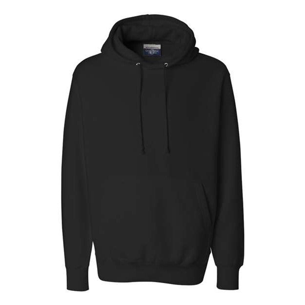 Weatherproof - Mens 7700 Cross Weave Hooded Sweatshirt — Black