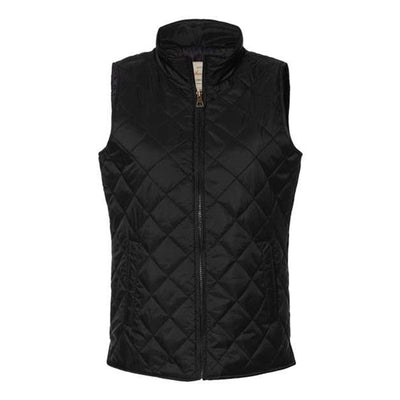 Weatherproof - Womens W207359 Vintage Diamond Quilted Vest — Black