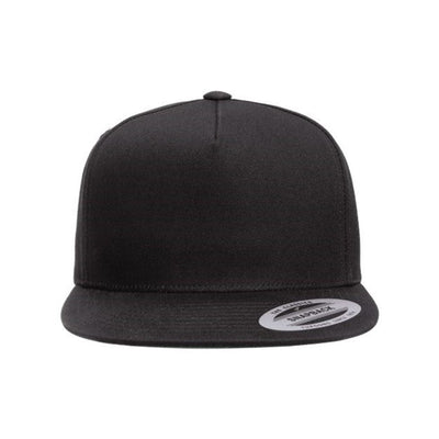 Yp Classics - Mens 6007 Flat Bill Cap — Black