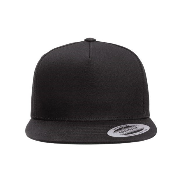 Yp Classics - Mens 6007 Flat Bill Cap — Black