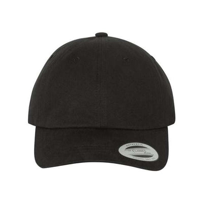 Yp Classics - Mens 6245Pt Peached Twill Dad'S Cap — Black
