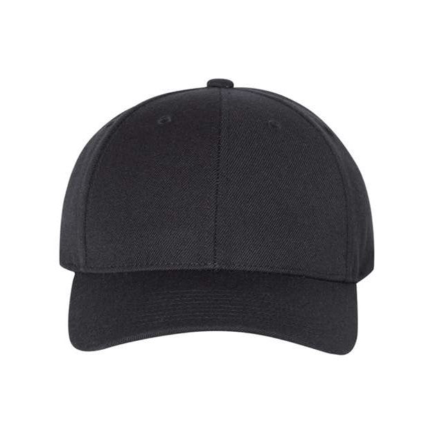 Yp Classics - Mens 6789M Premium Curved Visor Snapback Cap — Black