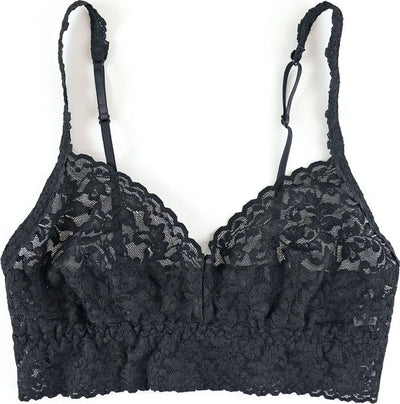 Hanky Panky - Womens Vneck Retro Bra — Black