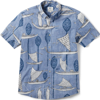 Reyn Spooner - Mens South Pacific Voyagers Tailored Button Front Shirt