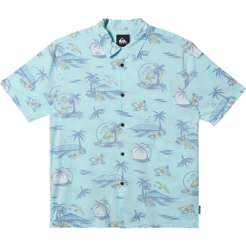 Quiksilver - Mens Dna Destination Island Short Sleeve Shirt — Island Paradise Prnt 4