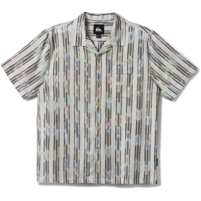 Quiksilver - Mens Space Dye Casual Short Sleeve Shirt