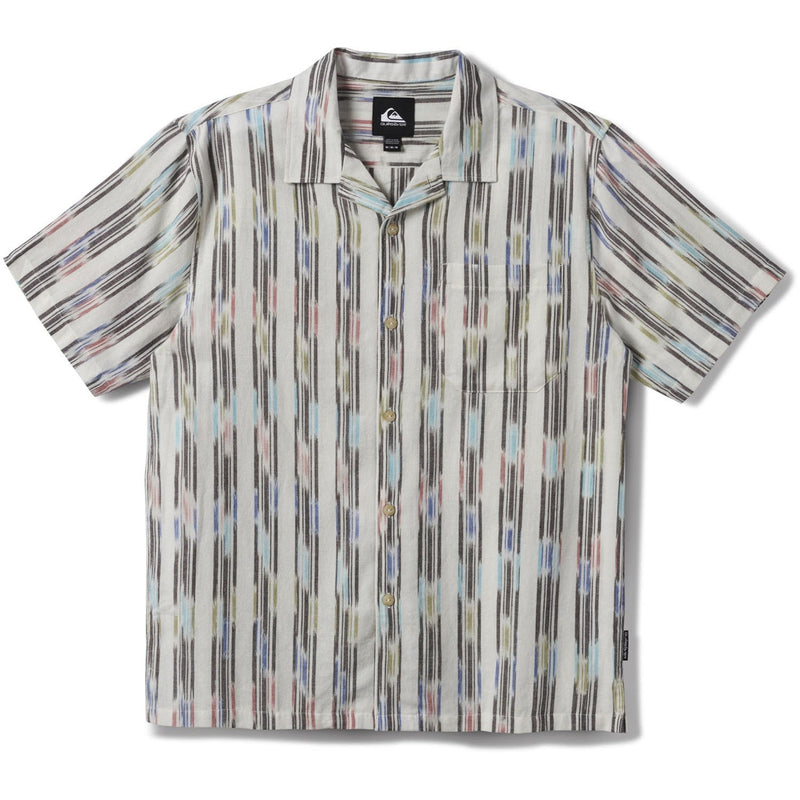 Quiksilver - Mens Space Dye Casual Short Sleeve Shirt