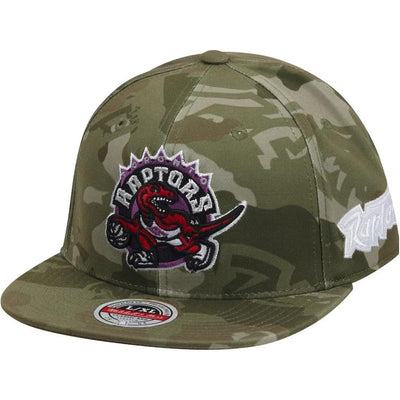 Mitchell And Ness - Mens Toronto Raptors Nba Tonal Camo Stretch Fitted Hwc Hat