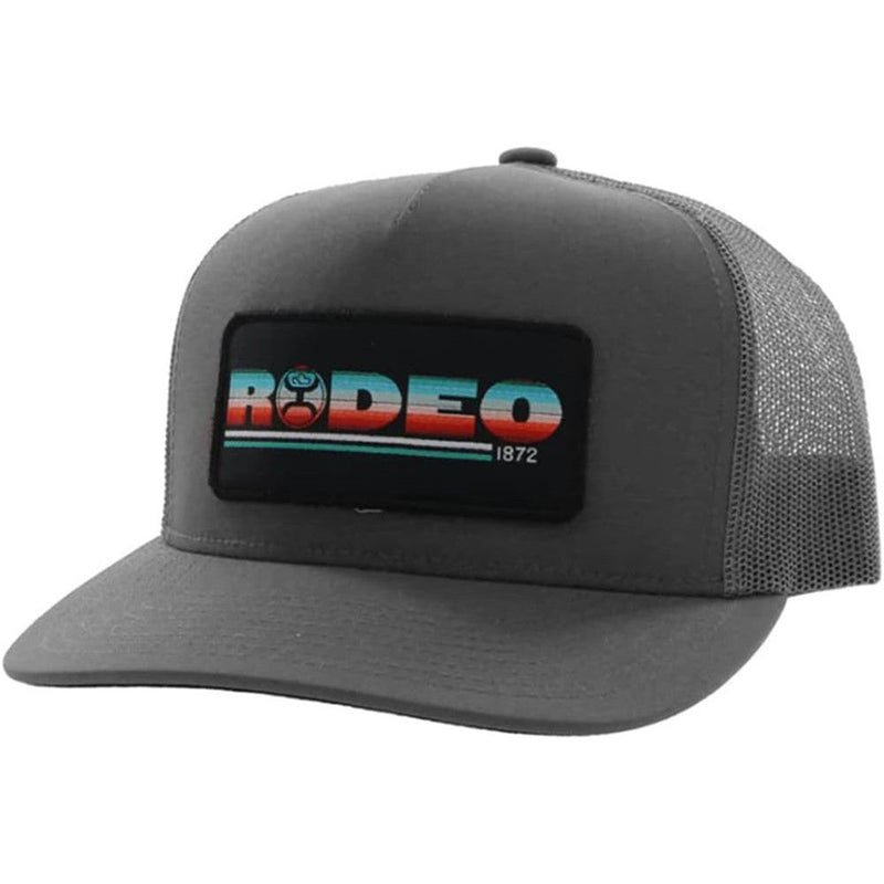 Hooey - Mens Rodeo 5-Panel Trucker Cap With Serape Rectangle Patch