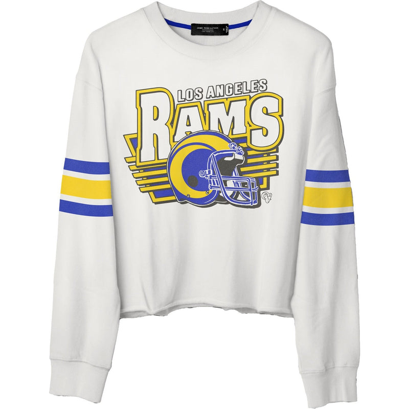 Junk Food - Womens Rams Kickoff Crop Crew Top