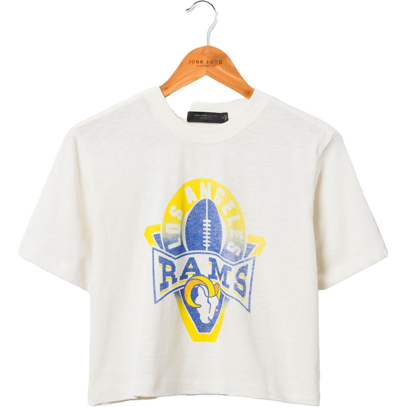 Junk Food - Womens Rams Mock Neck Crop T-Shirt