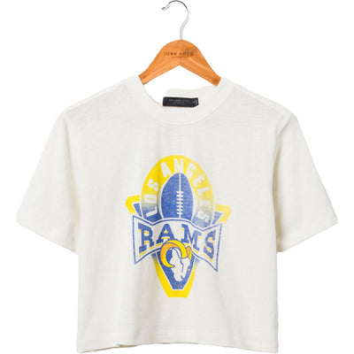 Junk Food - Womens Rams Mock Neck Crop T-Shirt
