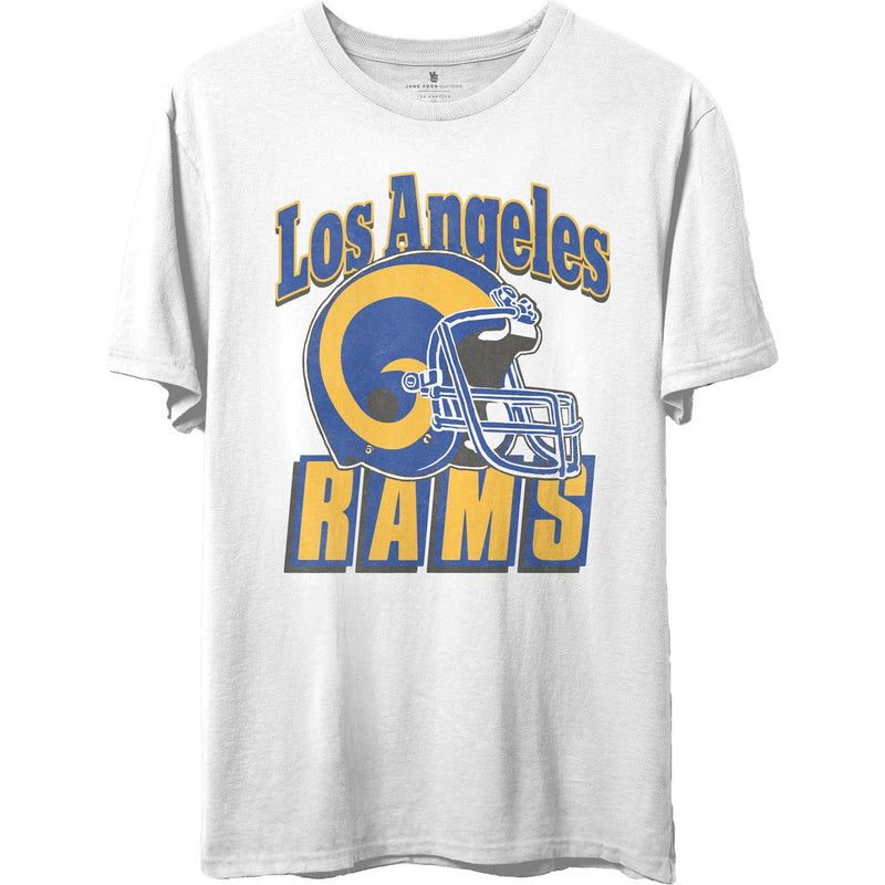 Junk Food - Unisex Rams Throwback Helmet T-Shirt