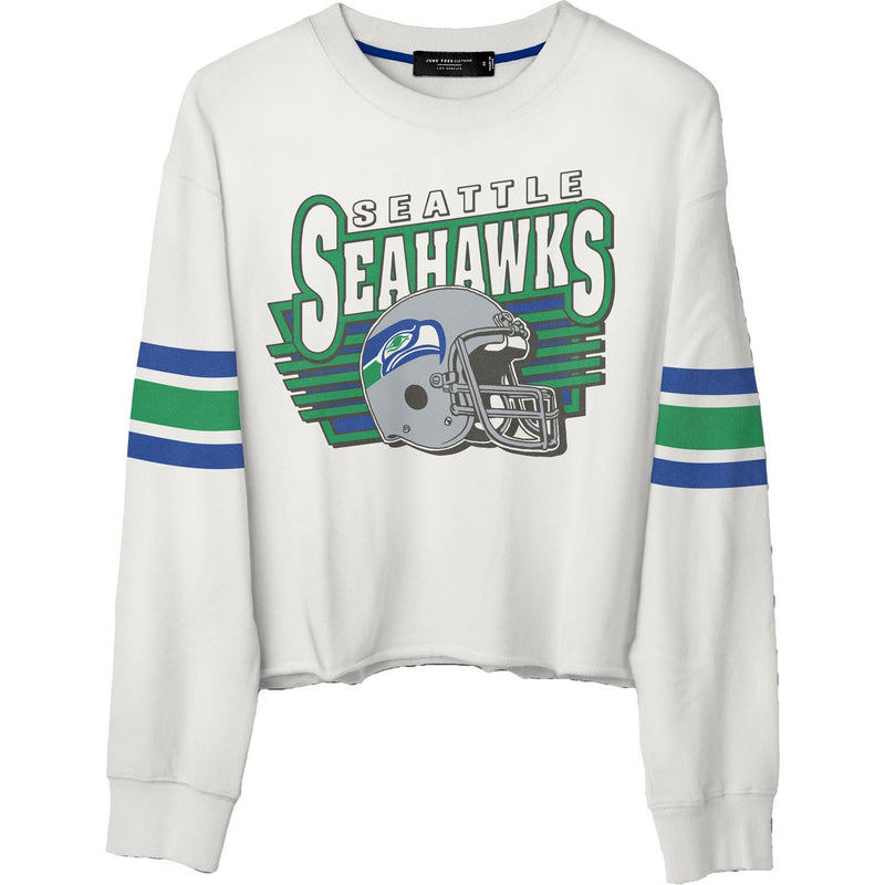 Junk Food - Womens Seahawks Kickoff Crop Crew Top