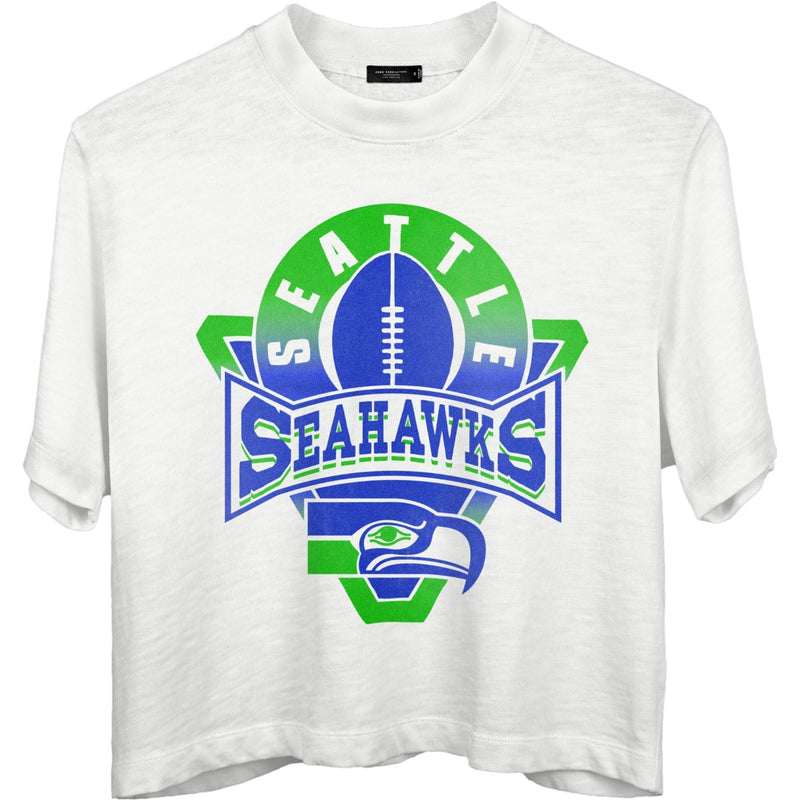 Junk Food - Womens Seahawks Mock Neck Crop T-Shirt