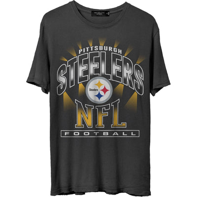 Junk Food - Mens Steelers Chrome Vintage T-Shirt