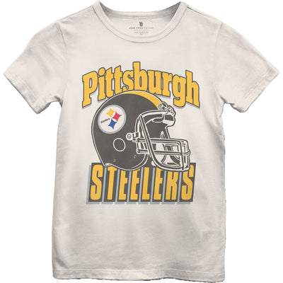 Junk Food - Girls Steelers Helmet Short Sleeve T-Shirt